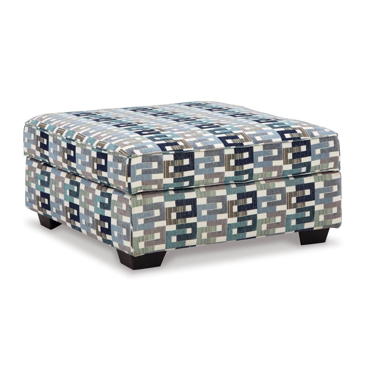 TIANA MULTI COLOURED STORAGE OTTOMAN - MyChocolateWood