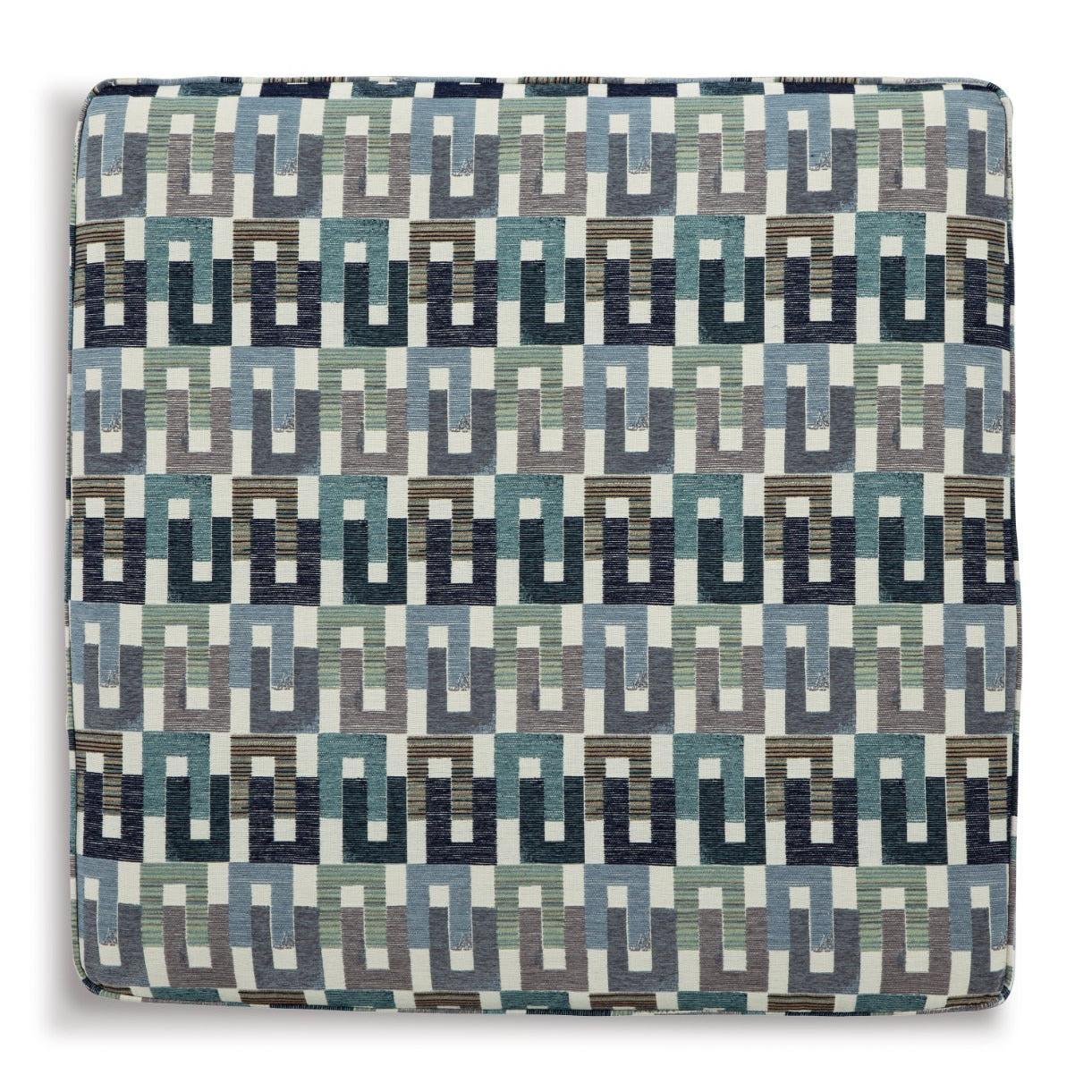 TIANA MULTI COLOURED STORAGE OTTOMAN - MyChocolateWood