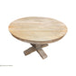 TIVOLI RECYCLED ELM ROUND DINING TABLE 140CM DIAMETER - MyChocolateWood