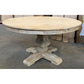 TIVOLI RECYCLED ELM ROUND DINING TABLE 140CM DIAMETER - MyChocolateWood