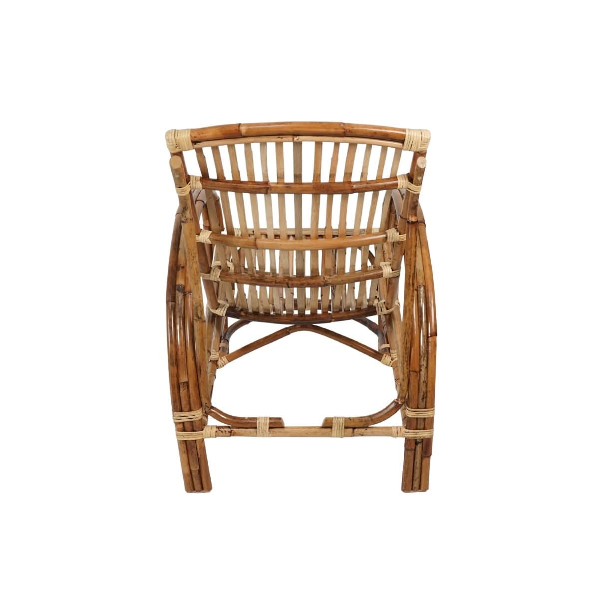 TOMO NATURAL RATTAN  VERANDAH CHAIR LOUNGE CHAIR ACCENT CHAIR/ ARMCHAIR /EASY CHAIR - MyChocolateWood