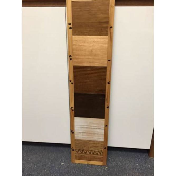 TOMSEN WALL MIRROR WITH SHELF/DRAWER TASSI OAK HARDWOOD TIMBER FRAME - MyChocolateWood