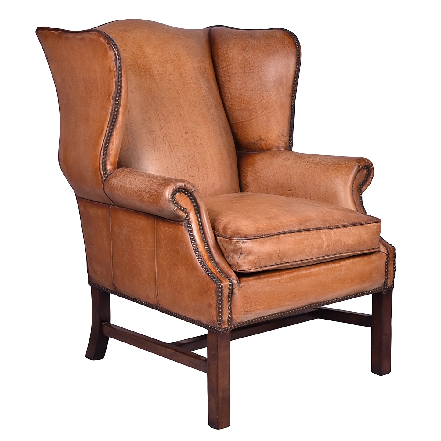 TULSA VINTAGE LEATHER ARMCHAIR - MyChocolateWood