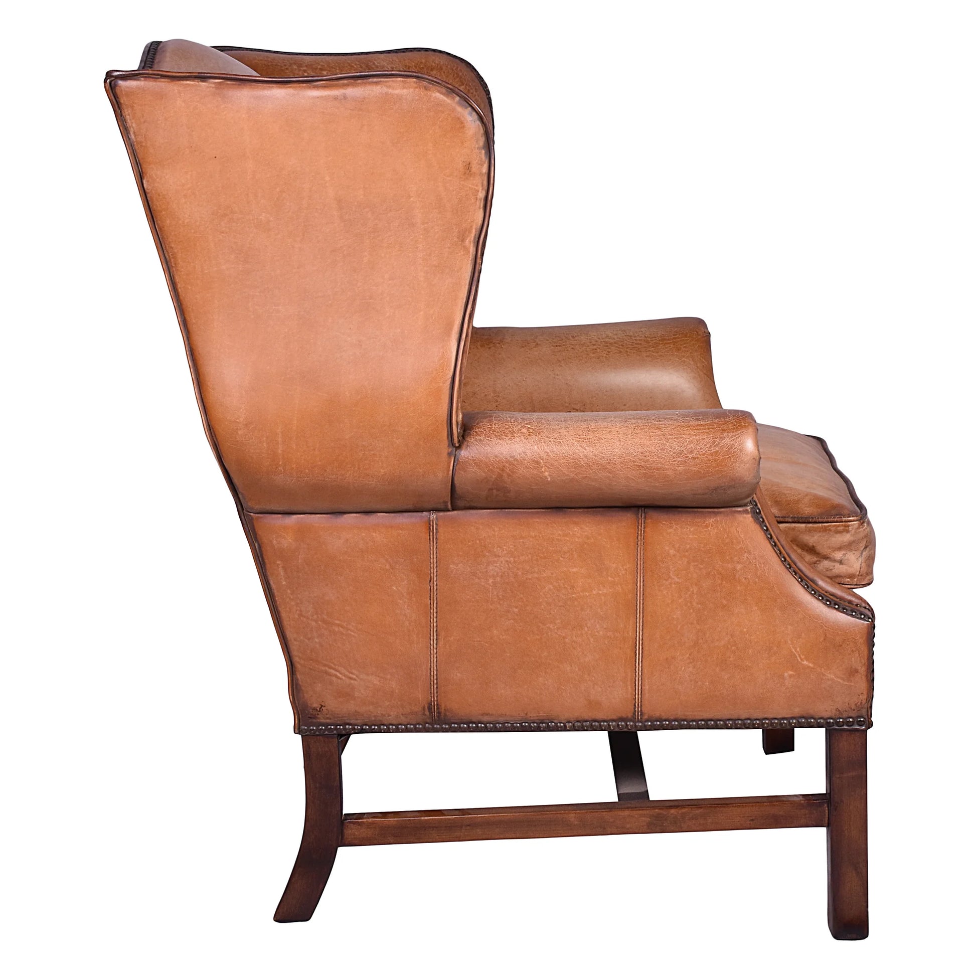 TULSA VINTAGE LEATHER ARMCHAIR - MyChocolateWood