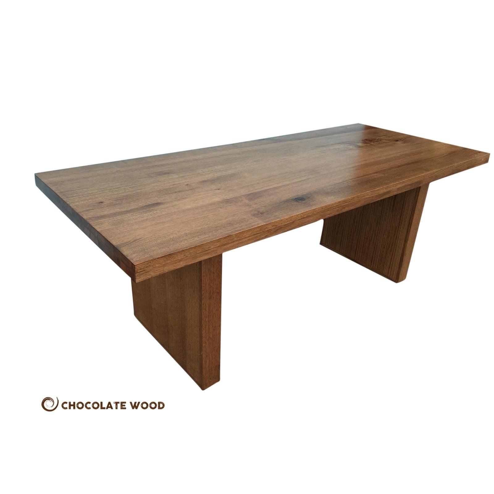TURELLA SOLID RECYCLED TASSIE OAK DINING TABLE 240CM - MyChocolateWood