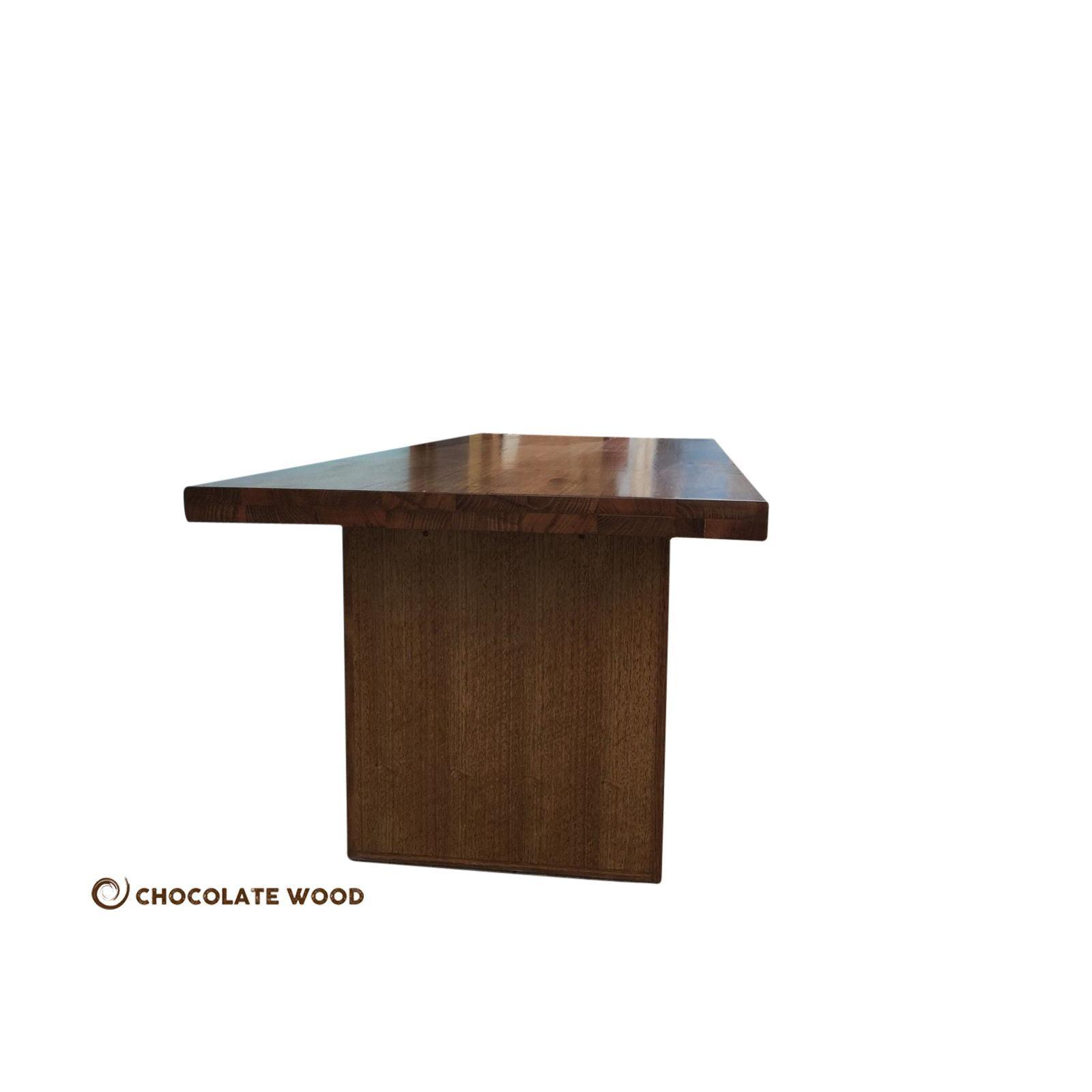 TURELLA SOLID RECYCLED TASSIE OAK DINING TABLE 240CM - MyChocolateWood