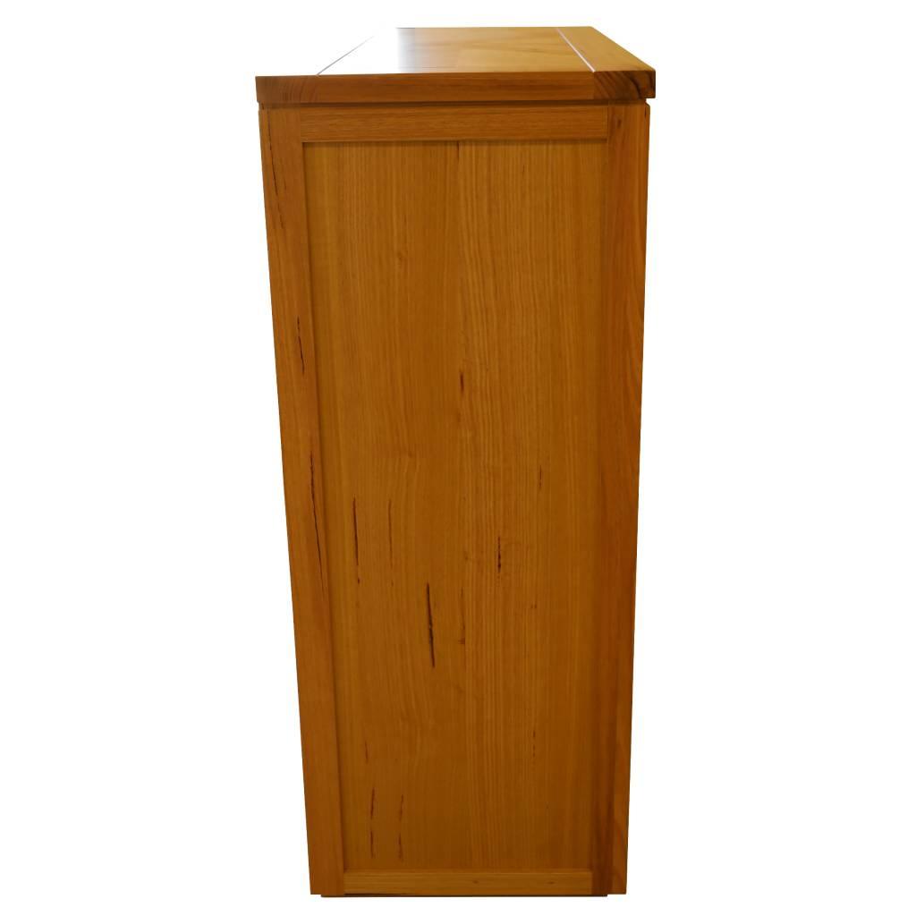 VALANCE MESSMATE TALLBOY/5 DRAWER CHEST OF DRAWERS IN CLEAR LACQUER - MyChocolateWood