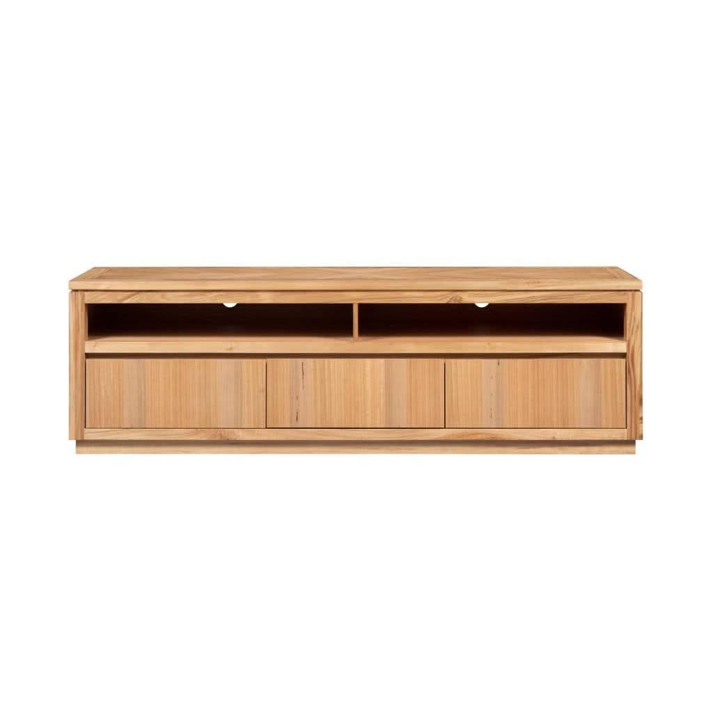 VALANCE TASSIE OAK 3 DRAWERS TV UNIT IN NATURAL - MyChocolateWood