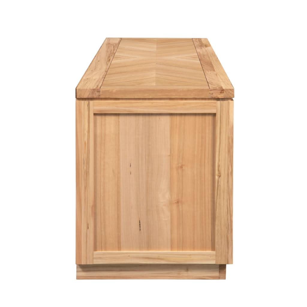 VALANCE TASSIE OAK 3 DRAWERS TV UNIT IN NATURAL - MyChocolateWood