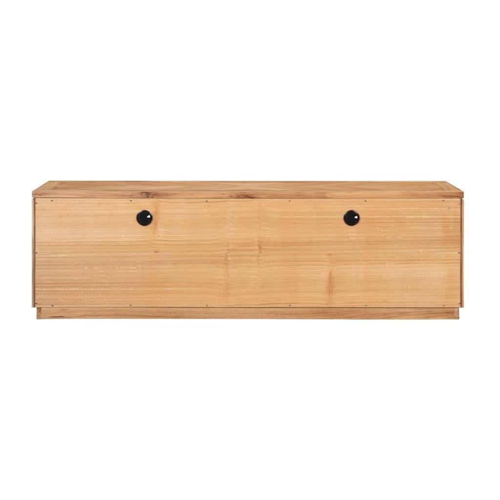 VALANCE TASSIE OAK 3 DRAWERS TV UNIT IN NATURAL - MyChocolateWood