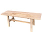 VALENCIA FARMHOUSE RUSTIC BENCH IN RECYCLED ELM FULL LENGTH 120CM - MyChocolateWood