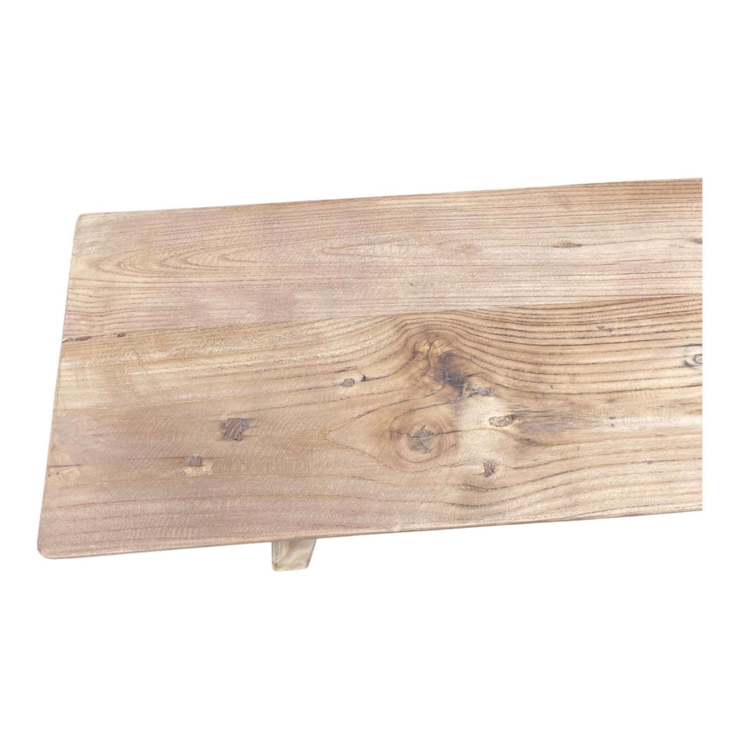 VALENCIA FARMHOUSE RUSTIC BENCH IN RECYCLED ELM FULL LENGTH 120CM - MyChocolateWood