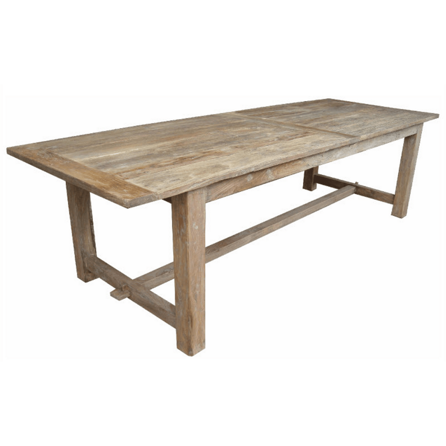 VALENCIA RECYCLED ELM FARMHOUSE DINING TABLE 290CM - MyChocolateWood