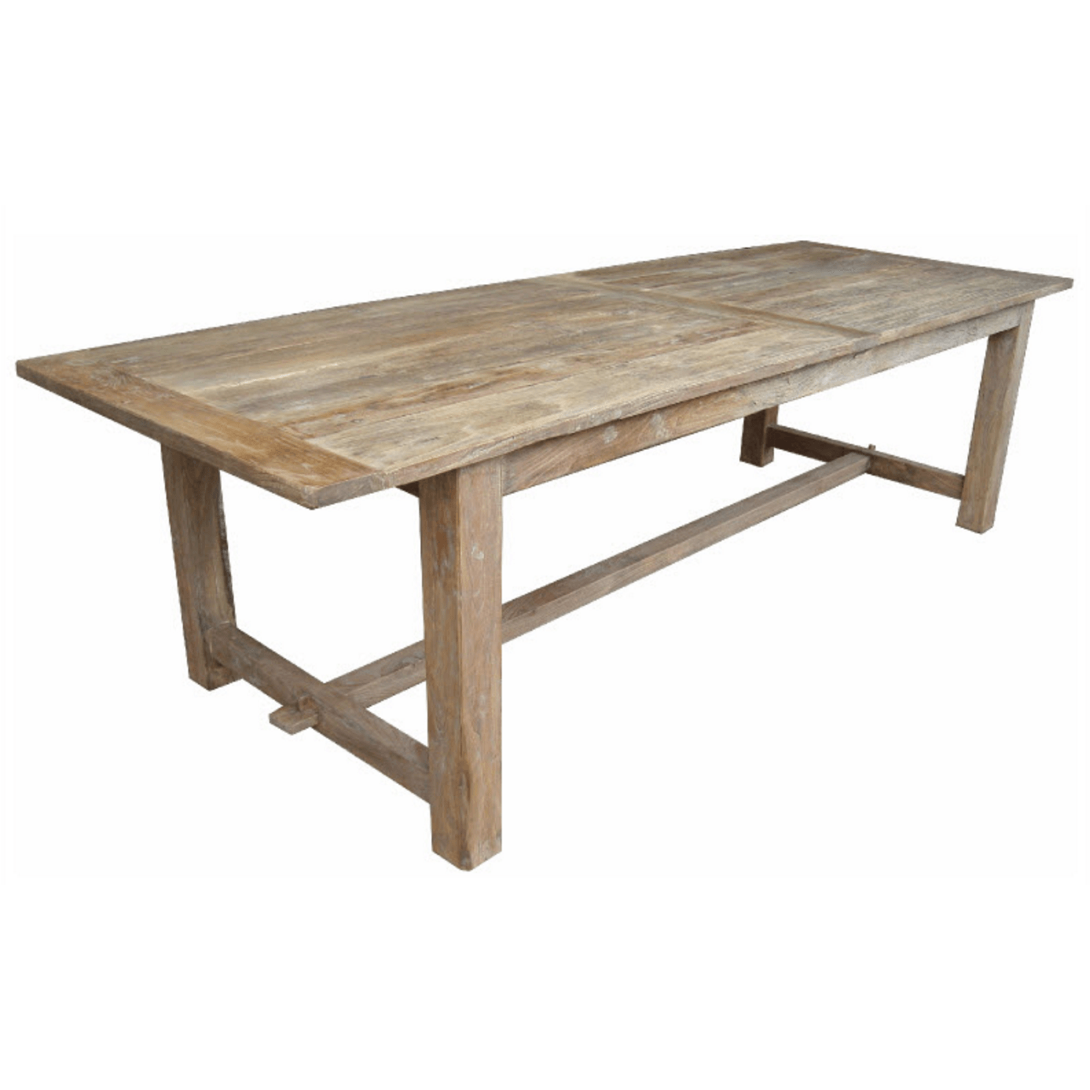 VALENCIA RECYCLED ELM FARMHOUSE DINING TABLE 290CM - MyChocolateWood