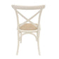 VALENTINA ROUND DINING TABLE 120CM- ALL NATURAL+ 5 MELROSE CROSS BACK CHAIRS IN SOLID WHITE - MyChocolateWood
