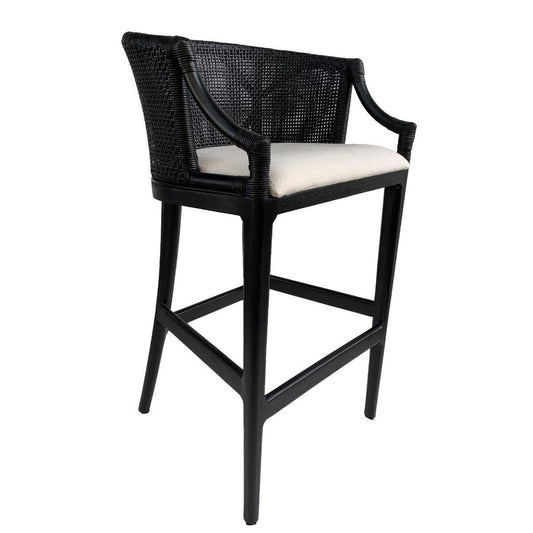 VANGUARD HAMPTONS COUNTER STOOL IN BLACK - MyChocolateWood