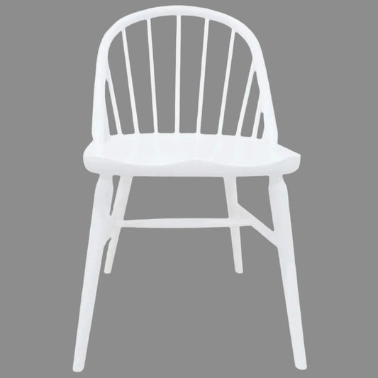 VERA SOLID OAK DINING CHAIRS IN WHITE SET OF 2 - MyChocolateWood
