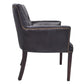 VERDON ARMCHAIR/ACCENT ARMCHAIR VINTAGE LEATHER CHAIR IN WORN COAL - MyChocolateWood