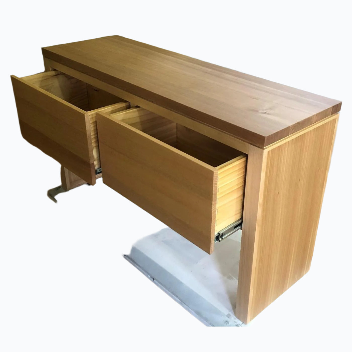 VERMONT AUSTRALIAN CUSTOM MADE CONSOLE/HALL TABLE WITH 2 DEEP DRAWERS  - MyChocolateWood