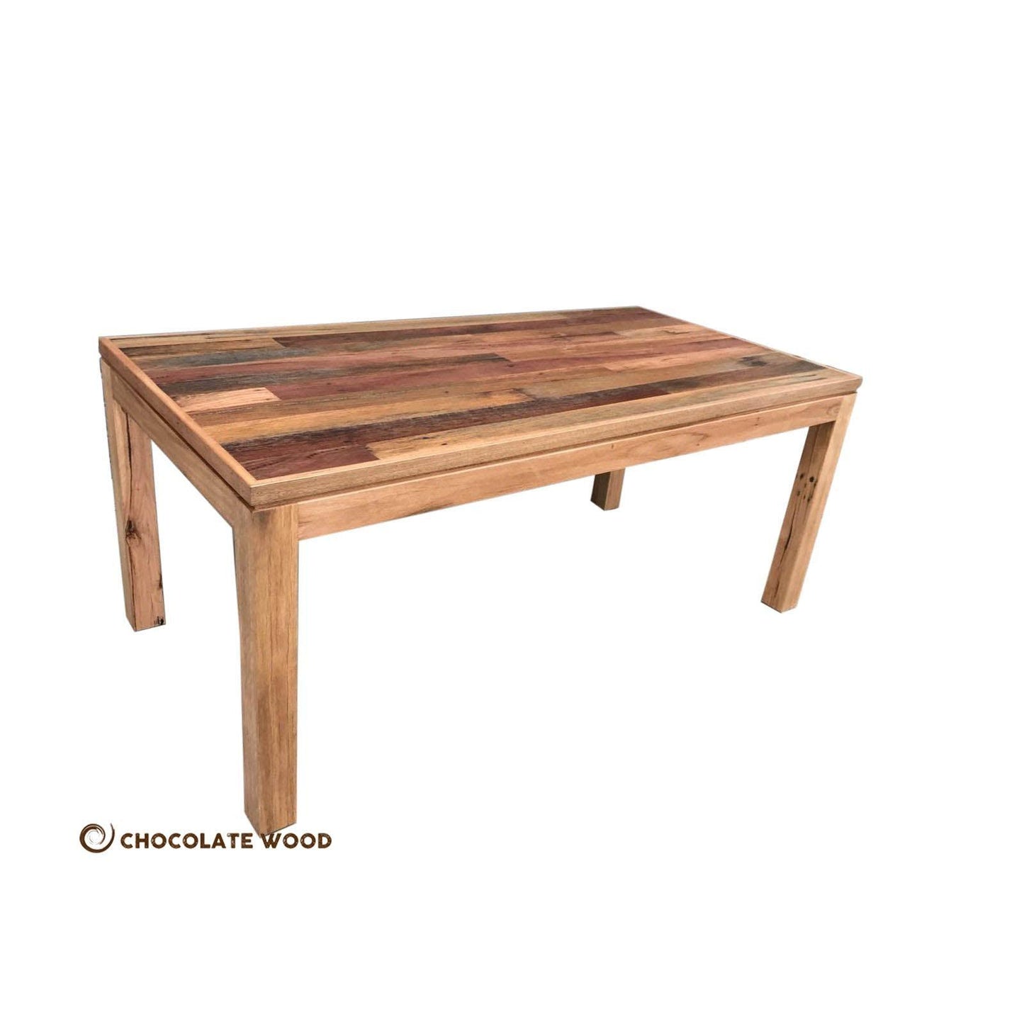 VERONA 8-SEATER DINING TABLE IN RECYCLED HARDWOOD - AUSTRALIAN CUSTOM MADE - MyChocolateWood