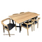 VERONICA 2-TONE SOLID AMERICAN OAK 7 PIECE DINING SET - AUSTRALIA MADE TO ORDER - MyChocolateWood