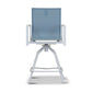 Versa Swivel Bar Chair, White / Blue - MyChocolateWood