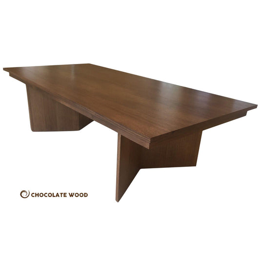VERTIGO AUSTRALIAN CUSTOM MADE SOLID TASSIE OAK DINING TABLE 270CM CUSTOM MADE - MyChocolateWood