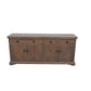 VIDAL SOLID MANGO WOOD BUFFET SIDEBOARD 4 DOORS 2 DRAWERS IN ANTIQUE WALNUT - MyChocolateWood