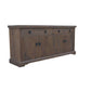 VIDAL SOLID MANGO WOOD BUFFET SIDEBOARD 4 DOORS 2 DRAWERS IN ANTIQUE WALNUT - MyChocolateWood