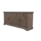VIDAL SOLID MANGO WOOD BUFFET SIDEBOARD 4 DOORS 2 DRAWERS IN ANTIQUE WALNUT - MyChocolateWood