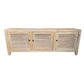 VILLA 3 DOORS LOUVRE STYLE TV/ENTERTAINMENT UNIT IN RECYCLED ELM 160CM - MyChocolateWood