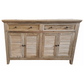 VILLA LOUVRE STYLE BUFFET/SIDEBOARD 4 DOORS 2 DRAWERS RECYCLED ELM 150CM - MyChocolateWood