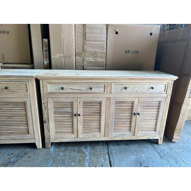 VILLA LOUVRE STYLE BUFFET/SIDEBOARD 4 DOORS 2 DRAWERS RECYCLED ELM 150CM - MyChocolateWood