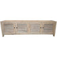 VILLA LOUVRE STYLE TV/ENTERTAINMENT UNIT 4 DOORS IN RECYCLED ELM 200CM - MyChocolateWood