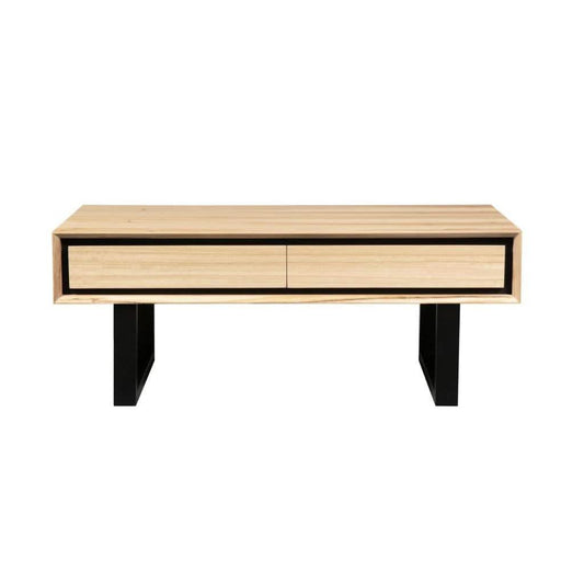 VORN MESSMATE COFFEE TABLE 2 DRAWERS NATURAL - MyChocolateWood