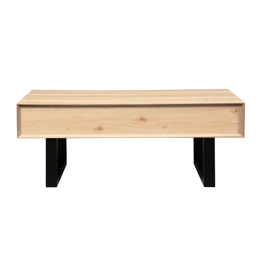 VORN MESSMATE COFFEE TABLE 2 DRAWERS NATURAL - MyChocolateWood