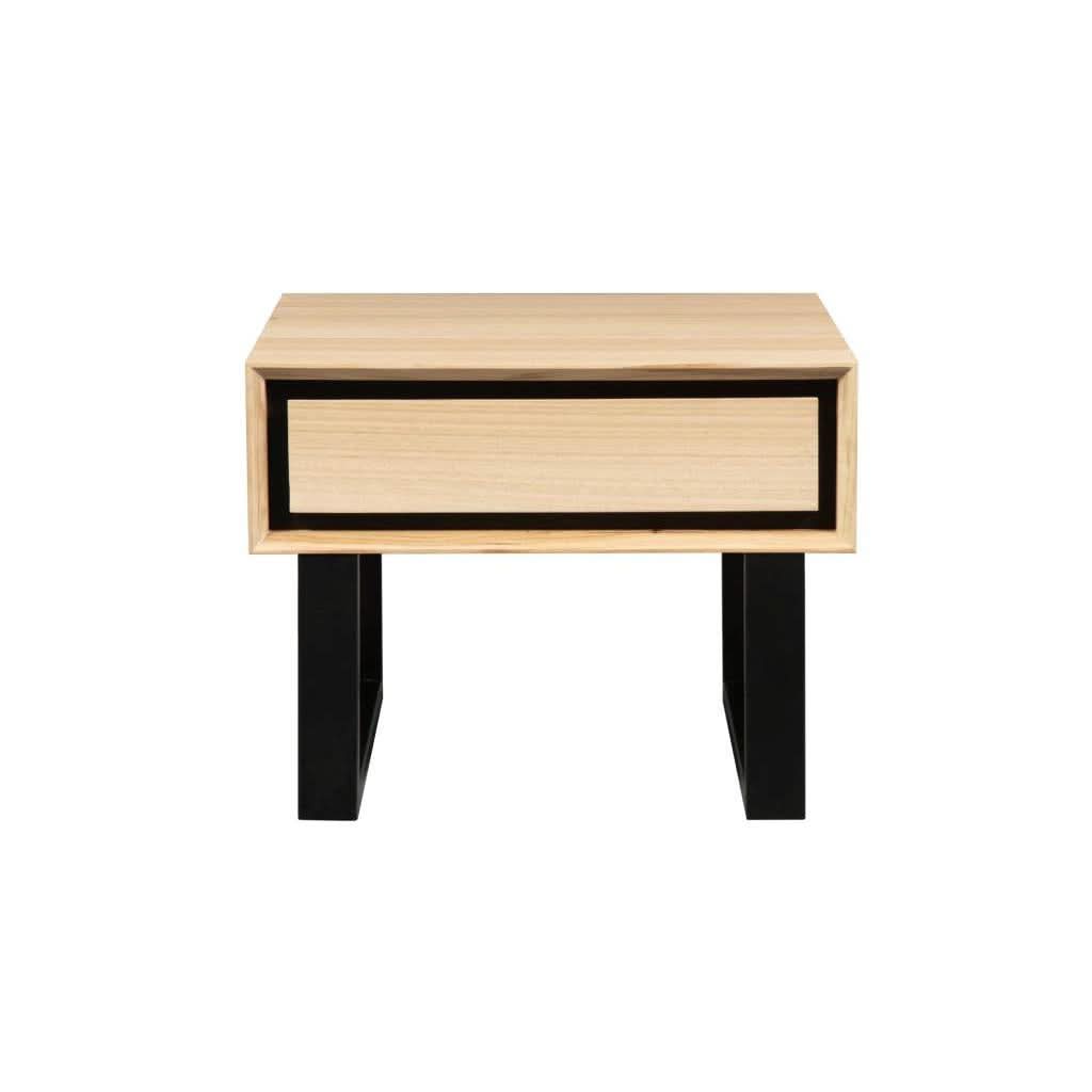 VORN MESSMATE LAMP TABLE SIDE TABLE 1 DRAWER  NATURAL - MyChocolateWood