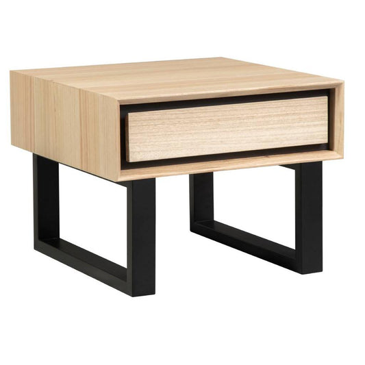 VORN MESSMATE LAMP TABLE SIDE TABLE 1 DRAWER  NATURAL