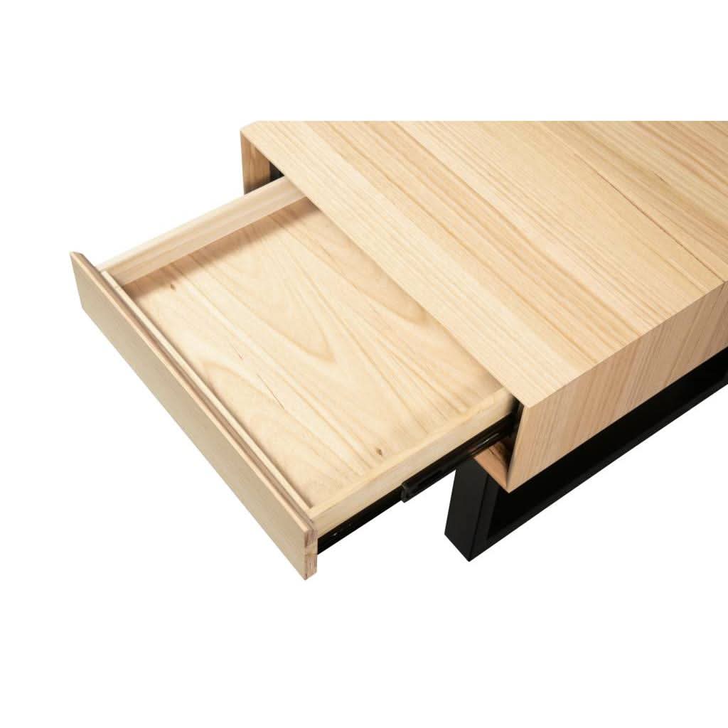 VORN MESSMATE LAMP TABLE SIDE TABLE 1 DRAWER  NATURAL - MyChocolateWood