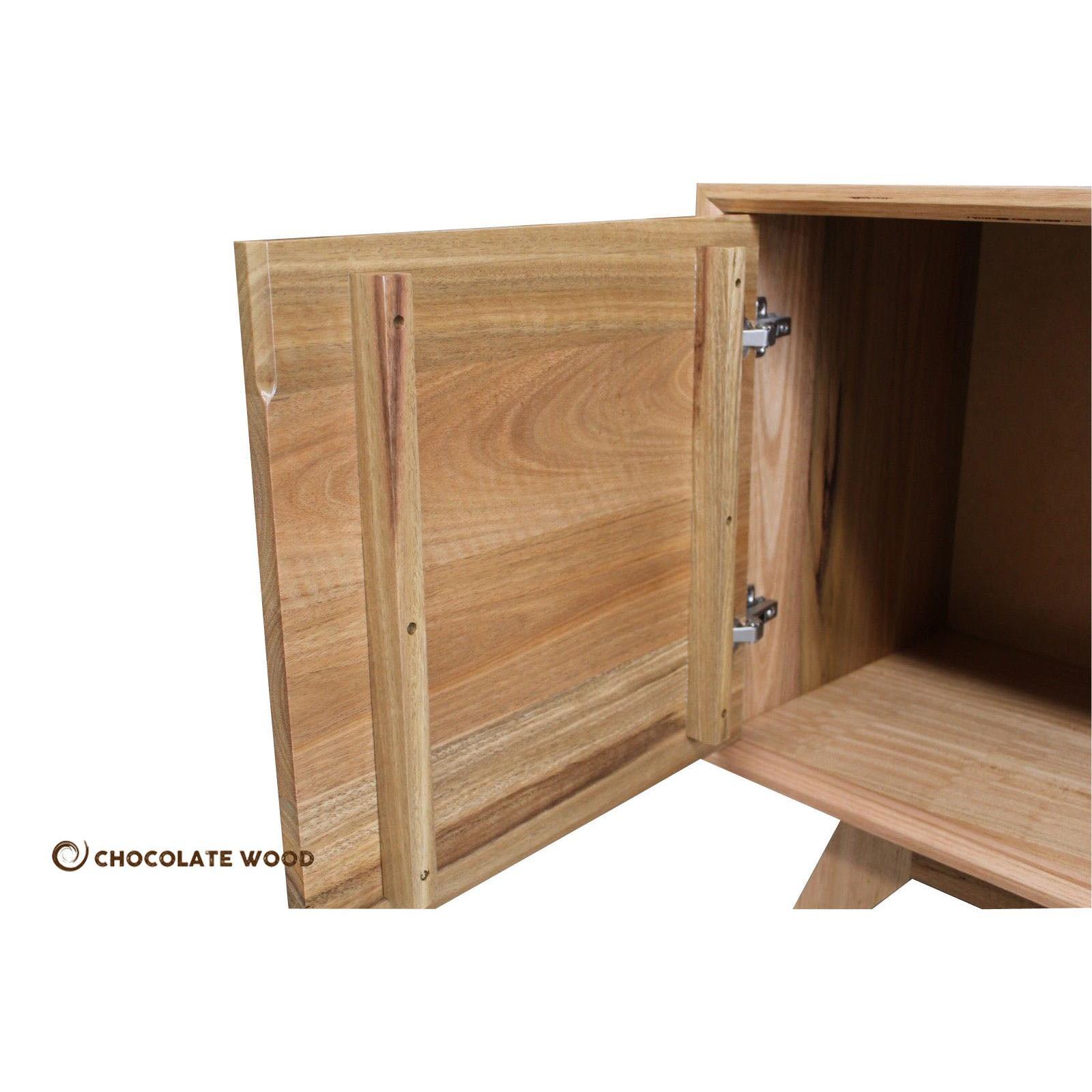 WAVERTON SPOTTED GUM 2 DOORS & 3 SHELVES TV/ ENTERTAINMENT UNIT AUSTRALIAN CUSTOM MADE TO ORDER - MyChocolateWood