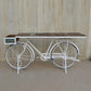 WHITE VINTAGE BICYCLE BAR- VINTAGE BICYCLE CONVERTED INTO A BAR - FUN PARTIES! - MyChocolateWood
