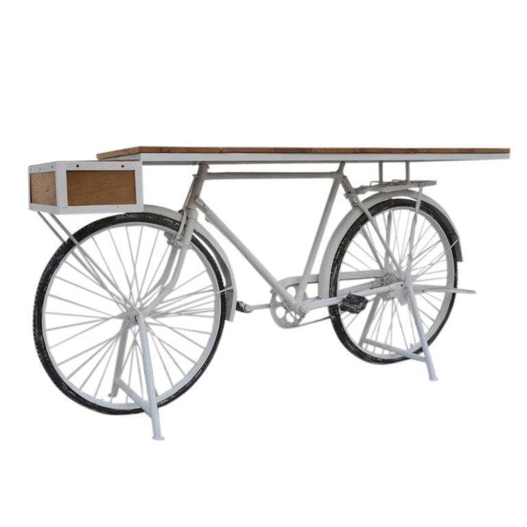 WHITE VINTAGE BICYCLE BAR- VINTAGE BICYCLE CONVERTED INTO A BAR - FUN PARTIES! - MyChocolateWood