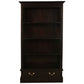 WIDE TASMANIA 2 DRAWER BOOKCASE IN CHOCOLATE FINISH - MyChocolateWood
