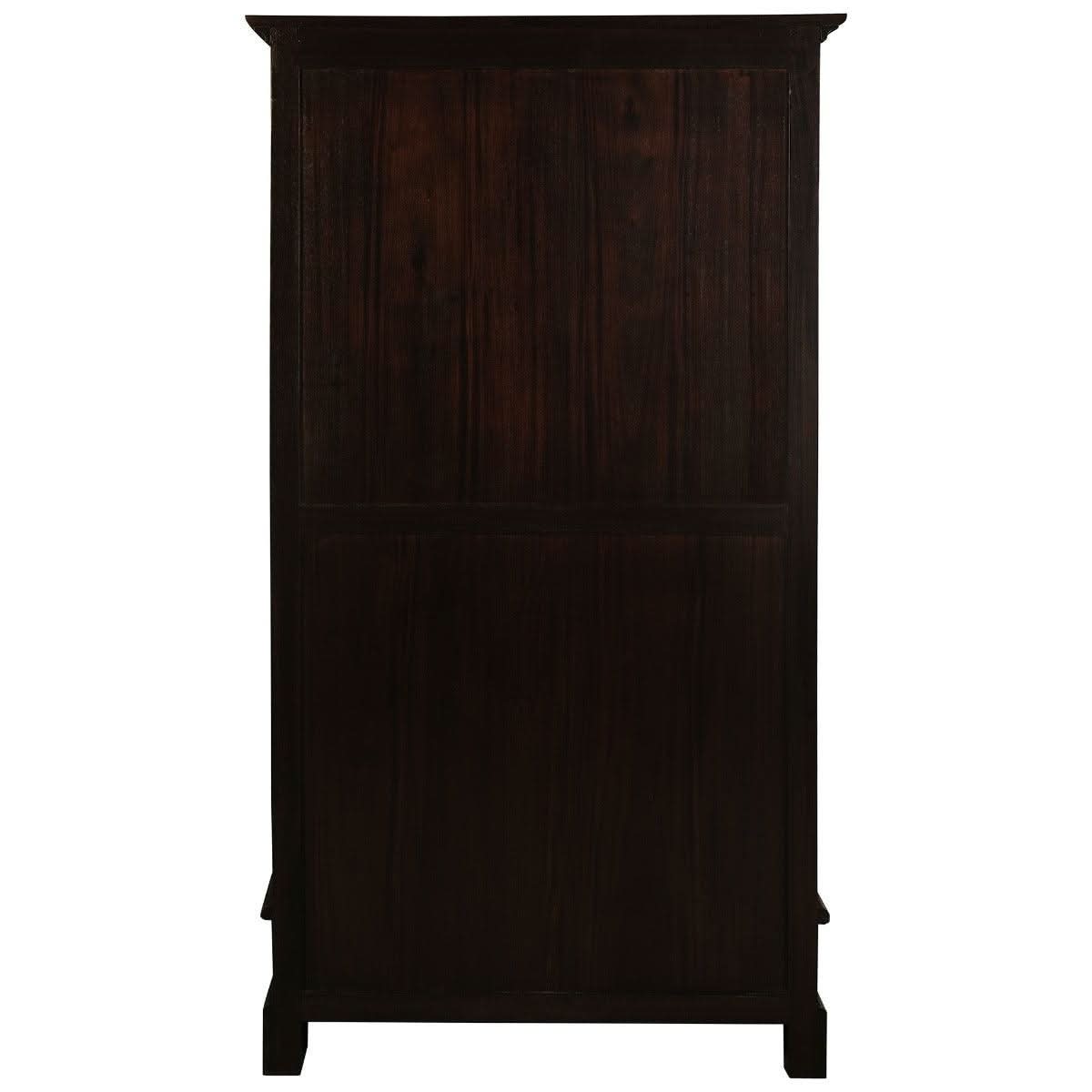 WIDE TASMANIA 2 DRAWER BOOKCASE IN CHOCOLATE FINISH - MyChocolateWood