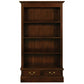 WIDE TASMANIA 2 DRAWER BOOKCASE IN MAHOGANY FINISH - MyChocolateWood