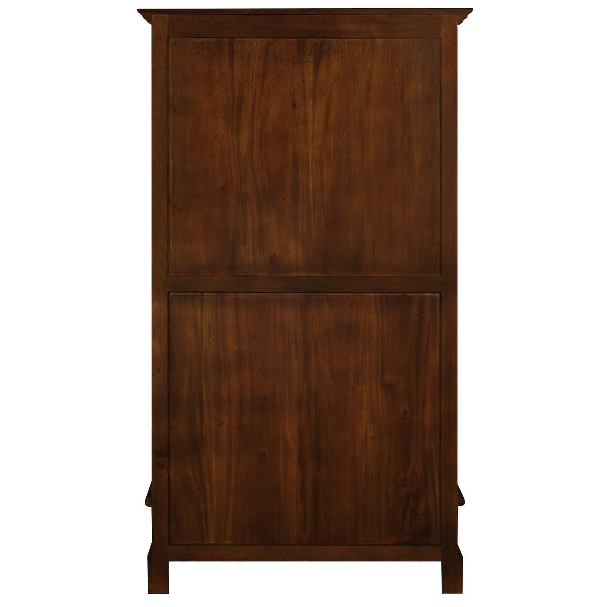 WIDE TASMANIA 2 DRAWER BOOKCASE IN MAHOGANY FINISH - MyChocolateWood