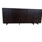 WILLIAM CURVED EDGE TASSIE OAK BUFFET 4 DOORS & 3 DRAWERS - MyChocolateWood