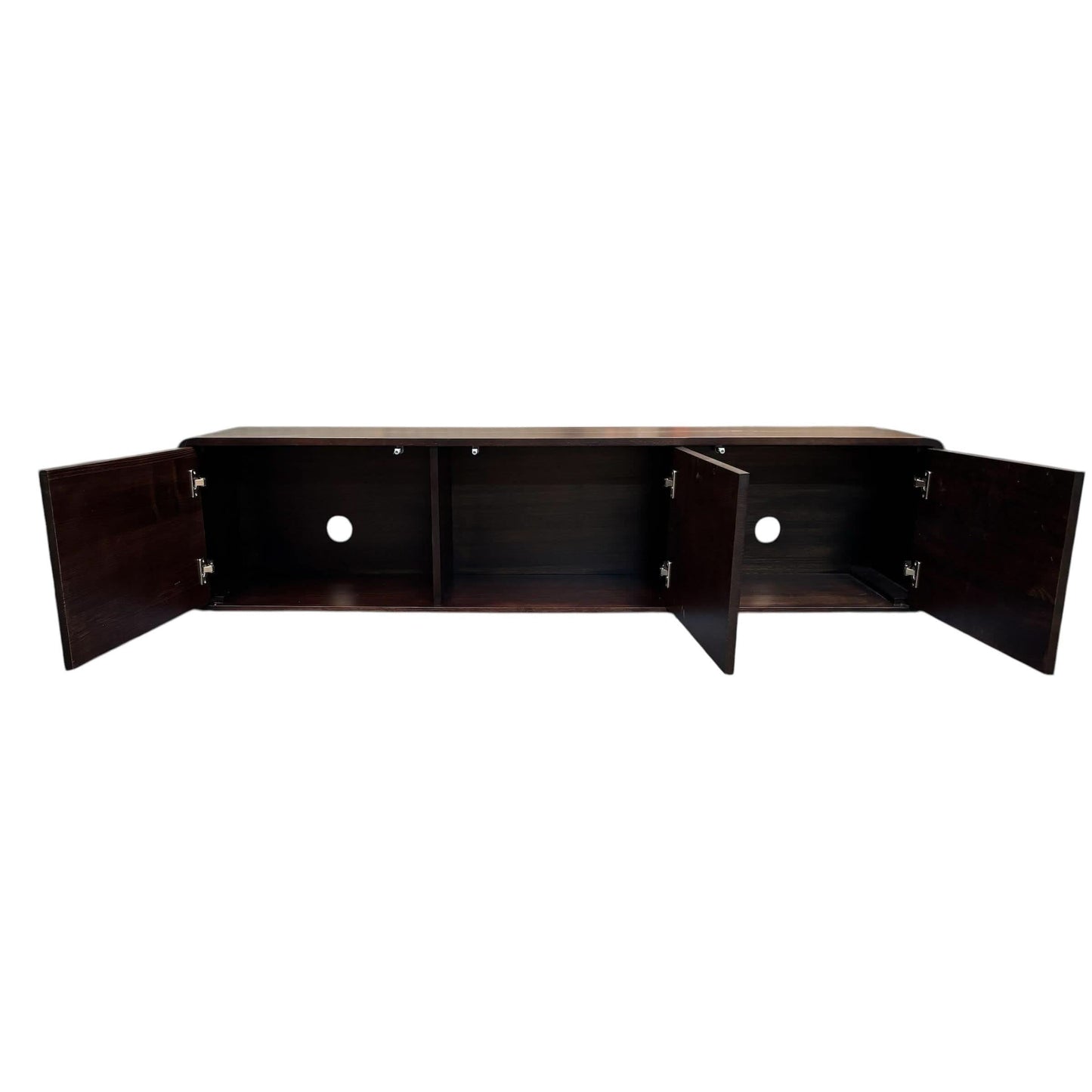 WILLIAM CURVED EDGE TASSIE OAK TV/ENTERTAINMENT UNIT WITH 3 DOORS - MyChocolateWood