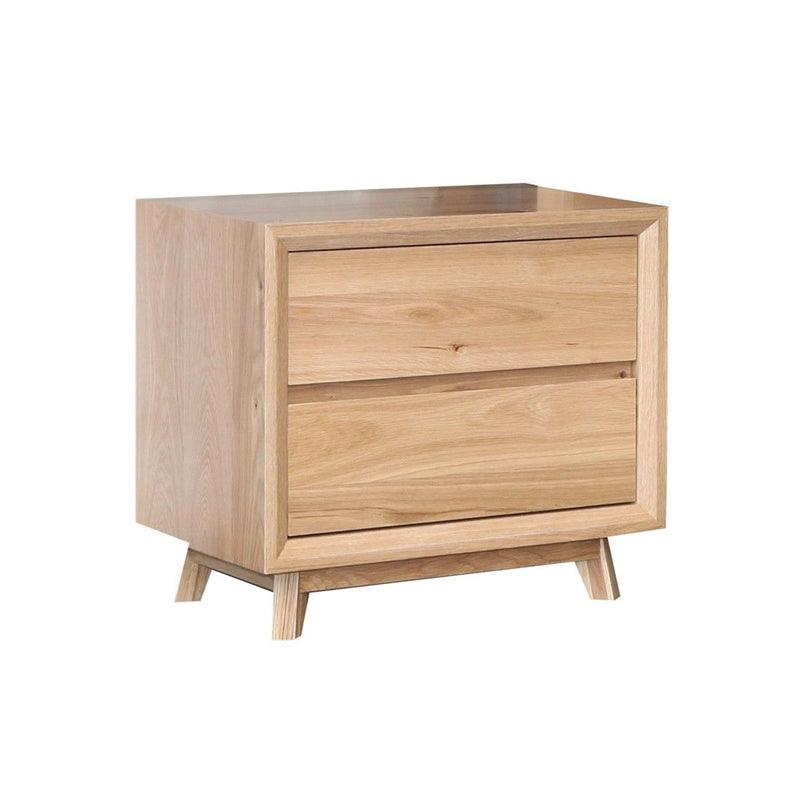 WILLIAMSON SOLID AMERICAN WHITE OAK TIMBER BEDSIDE TABLE - MyChocolateWood
