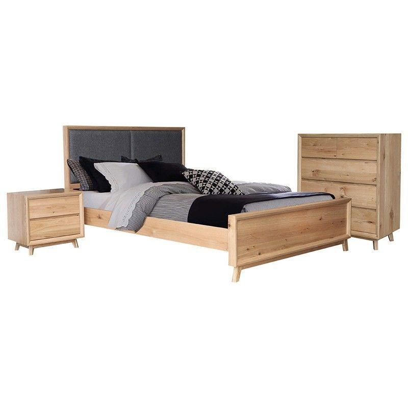 WILLIAMSON SOLID AMERICAN WHITE OAK TIMBER5-DRAWER TALLBOY NATURAL - MyChocolateWood